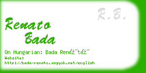 renato bada business card